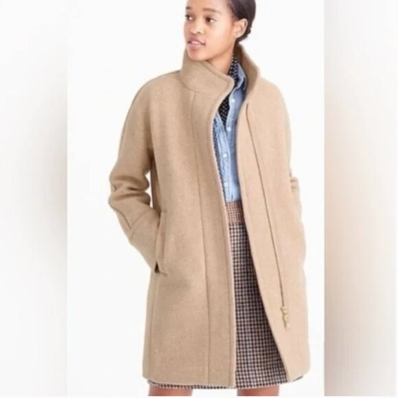 J. Crew Cocoon Italian Stadium Cloth by Nello Gori Wool Blend Coat - Picture 5 of 10